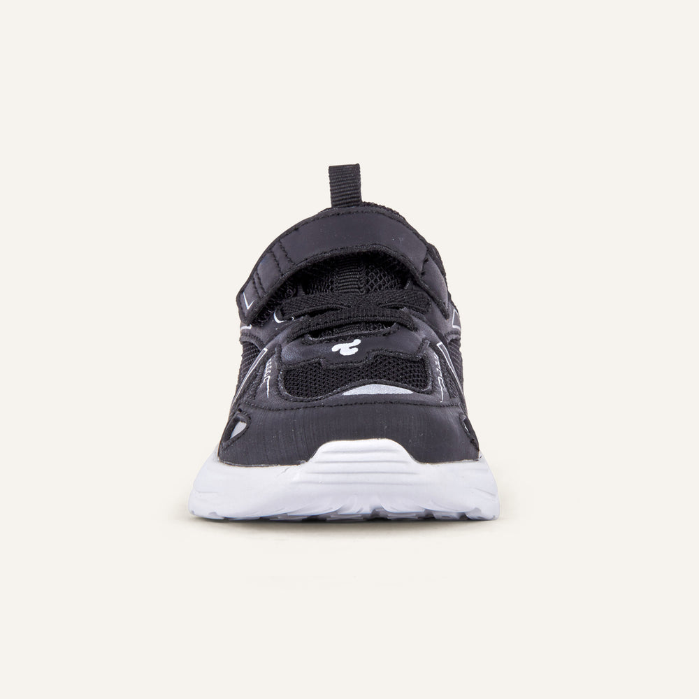 Play Infant in black, straight-on front view with the strap centred.
