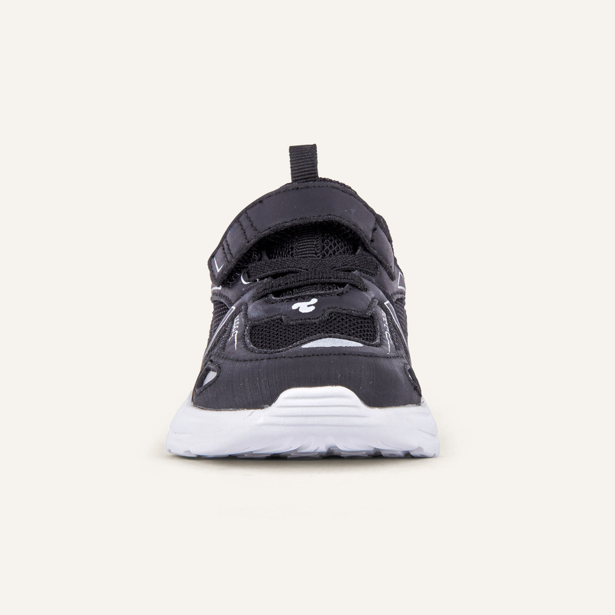 Play Infant in black, straight-on front view with the strap centred.