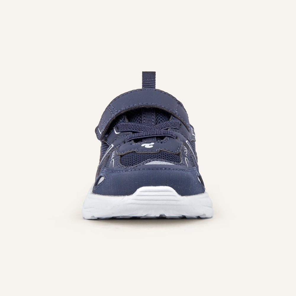 Play Infant in navy, straight-on front view with the strap centred.
