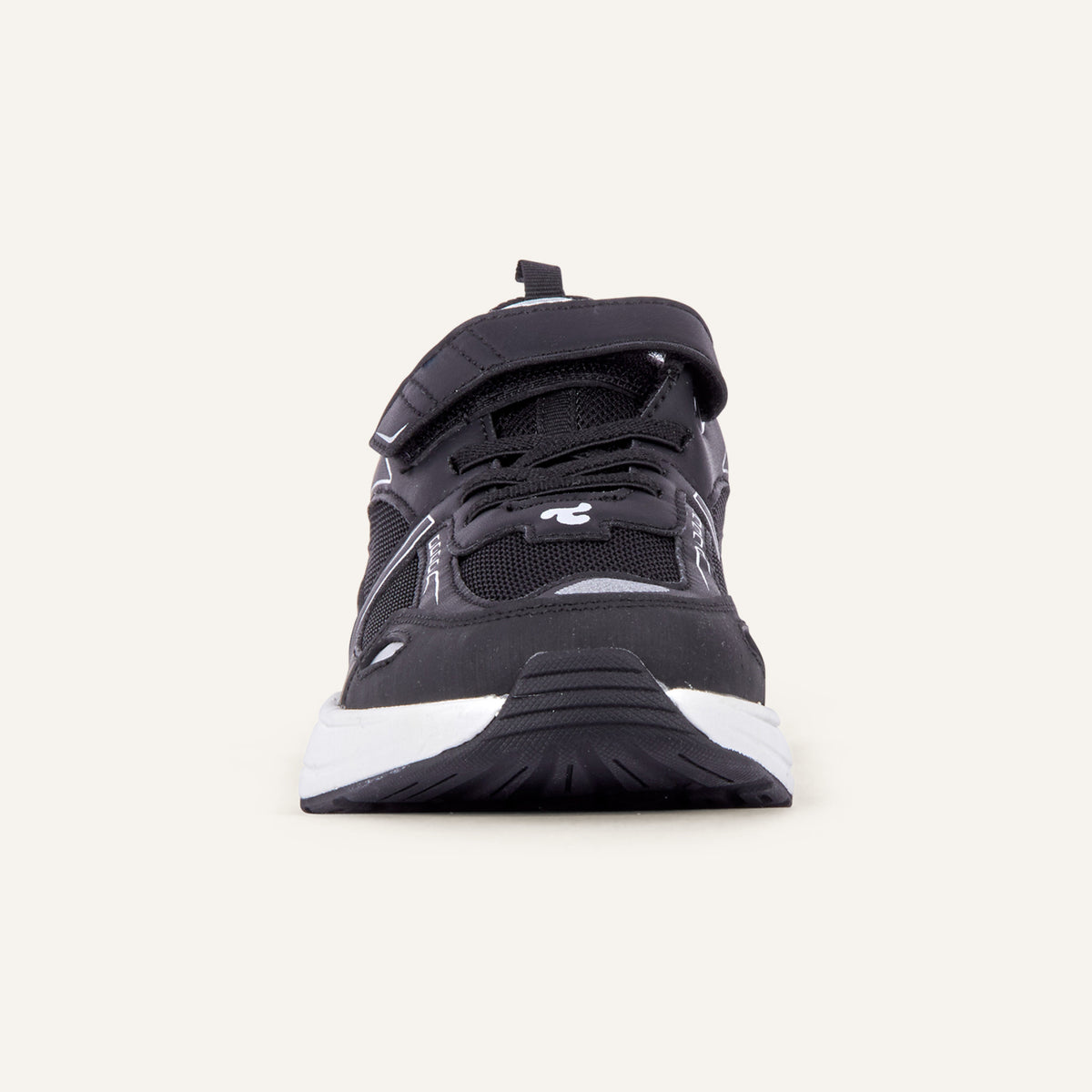 Play Junior in black, straight-on front view with the strap centred.