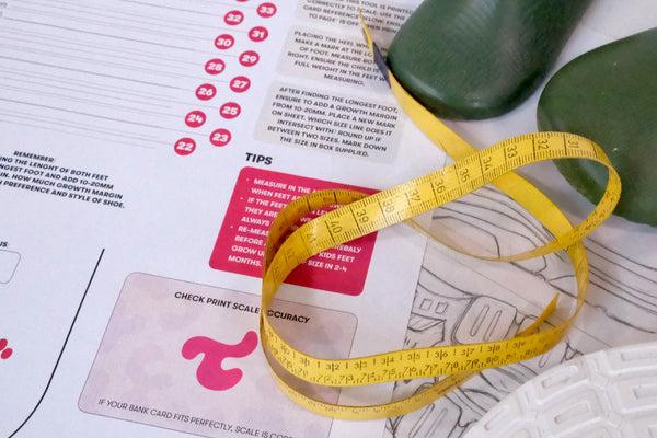 How to measure your child's foot at home