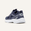 Play Infant in navy from the inner side, mesh upper and white sole visible.