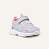 Play Infant in silver pink, angled front view showing the strap and mesh upper.